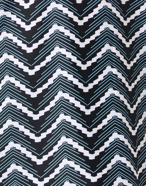 Chris Women's Chevron Print Breathable Nylon Tunic Top for Versatile Wardrobe