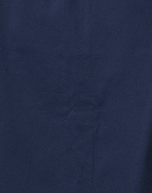 Navy Blue Stretchable Cotton Women's Contemporary Tailored Shirt - Maxine