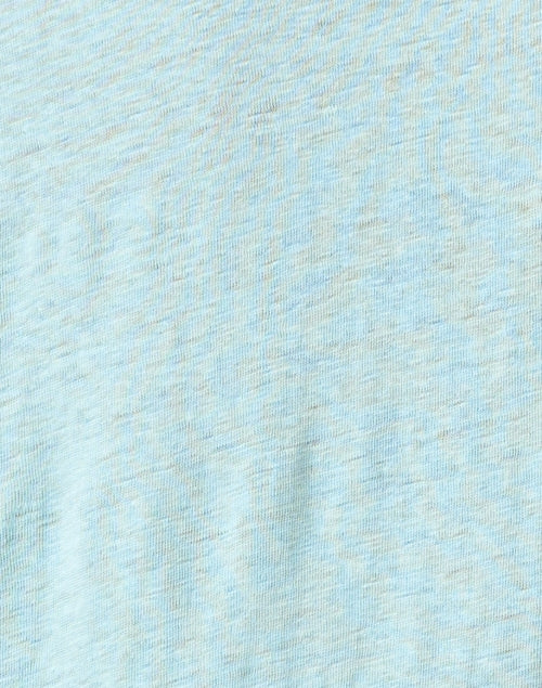Stylish Pool Blue Women's Linen Casual Top