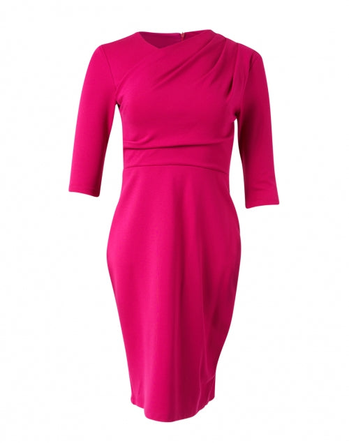 Chloe Kristyn's Bianca Fuchsia Ponte Knitted Women's Spring Dress