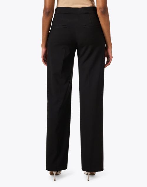 Stylish Chiara Black Stretch Pleated Work Pants