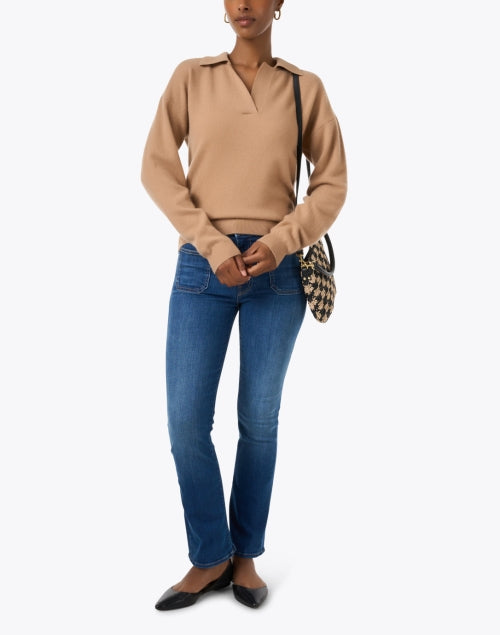 The Stylish Insider Blue Bootcut Jean with Patch Pockets