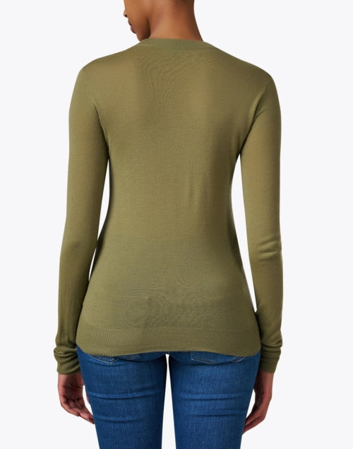 Exquisite Olive Green Men's and Women's Cashmere Knit Sweater