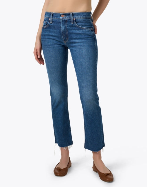 The Classic Blue Stretch Straight Leg Rider Denim Jeans for a Stylish Look