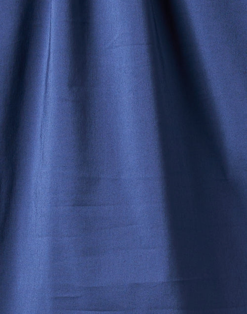 Navy Blue Silky Poplin Fiona Stylish Shirt for Women