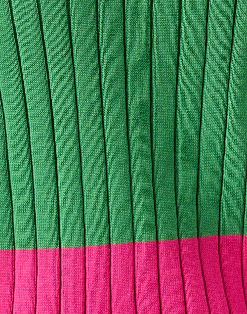 Stylish Green Color Blocked Cotton Sweater for Fashionable Wardrobe