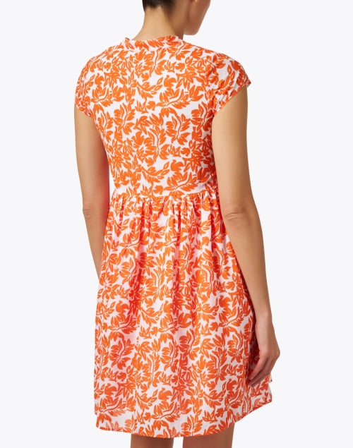 Stylish Feloi Orange Printed Lightweight Cotton Dress for Women