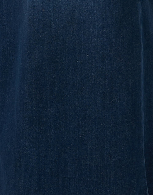 Dreamy Blue Stretch Cotton Wide Leg Women's Jeans