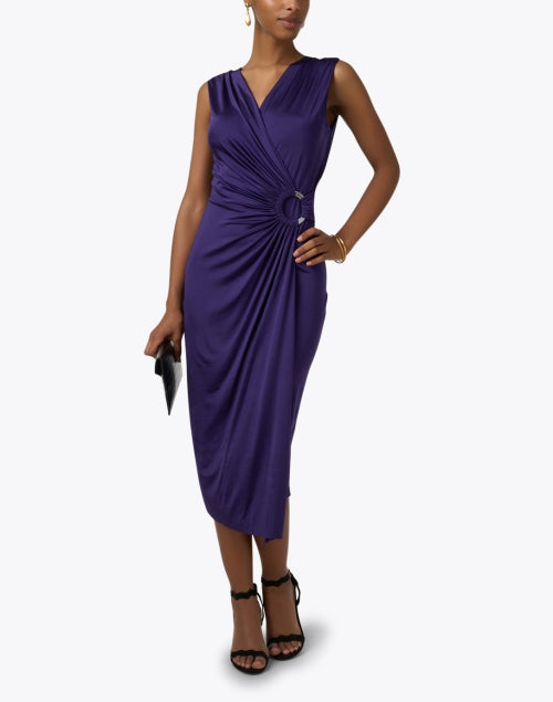 Chiara Boni La Petite Robe's Stunning Adma Purple Evening Dress