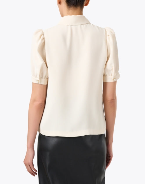 Tonino Women's Cream-Colored Blouse with Retro Charm