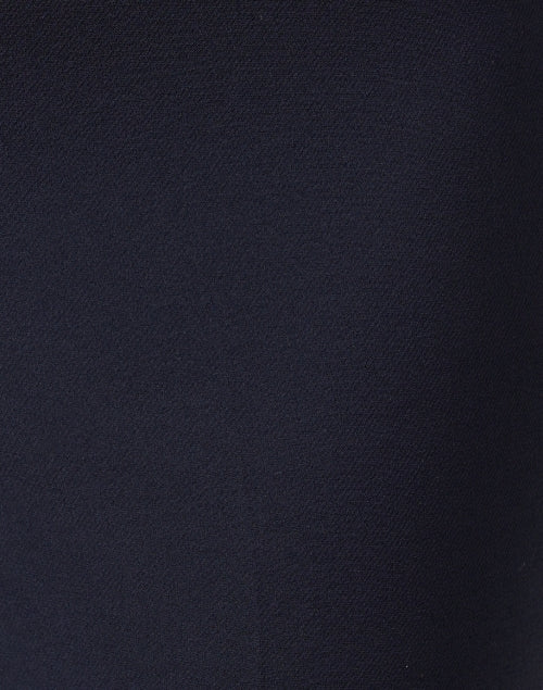 Navy Premium Stretch Crepe Front-Zip Ankle Pants by Estelle and Finn