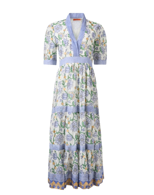 Oliphant Presidio Women's Multi-Floral Printed Cotton A-Line Dress