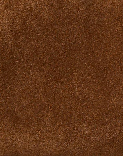 Stylish Dimple Design Cognac - Colored Suede Women's Shoulder Handbag