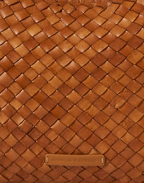 Stylish Brown Woven Leather Etta Shoulder Bag for Fashionable Look