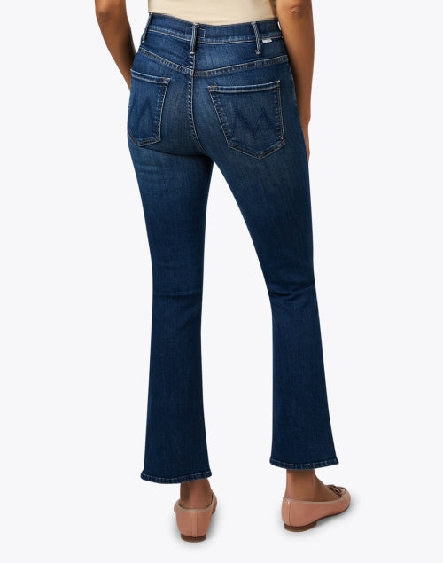 The Classic Blue Stretch High - Waist Ankle - Length Hustler Style Denim Jeans
