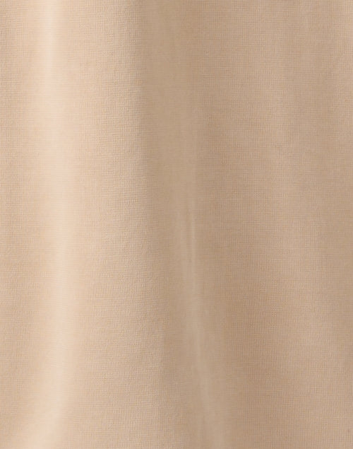 Tan-colored Pleated Knitted Women's Top for Weekend Wear