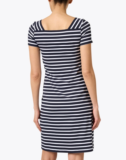 Fashionable Tolede Square Neck Women's Striped Dress for Spring