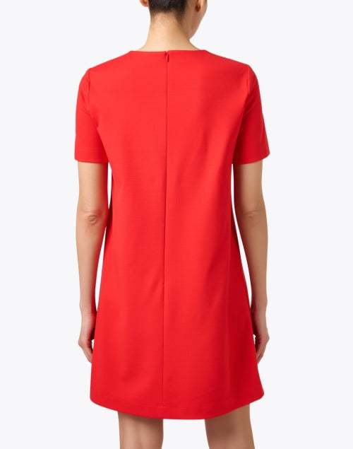 Feminine Red Shift Style Dress by Harris Wharf London