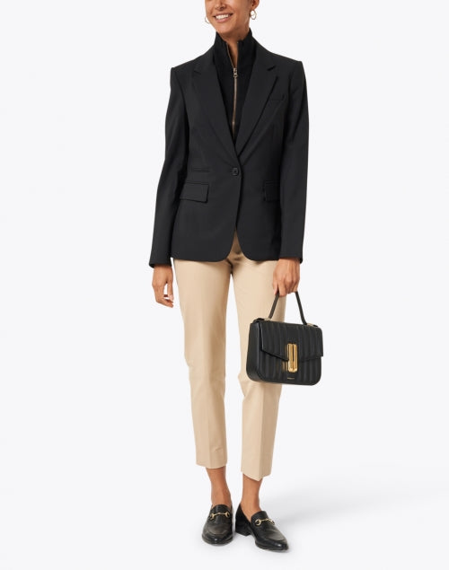 Veronica Beard's Essential Uptown Black Cashmere Dickey for Fashionable Layering