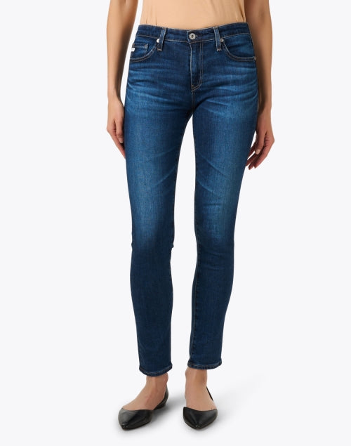 AG Prima Lightweight Stretch Blue Slim Ankle Jeans for Daily Wear