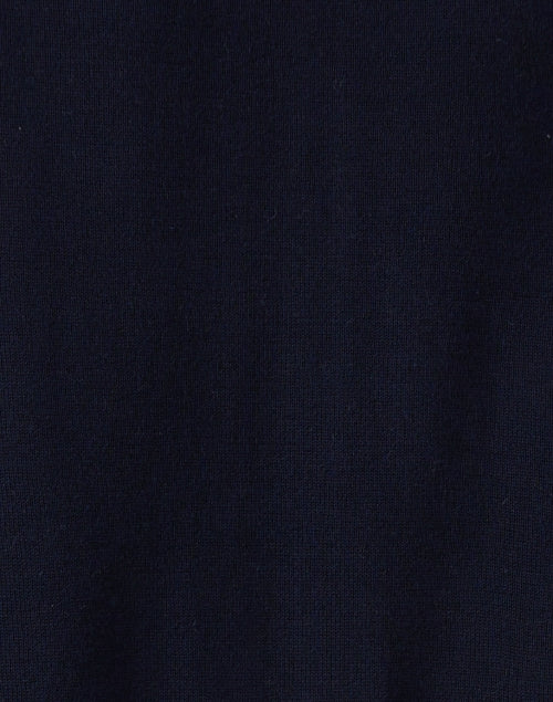 Stylish Navy Cotton - Blend Classic Cardigan for Modern Wardrobe