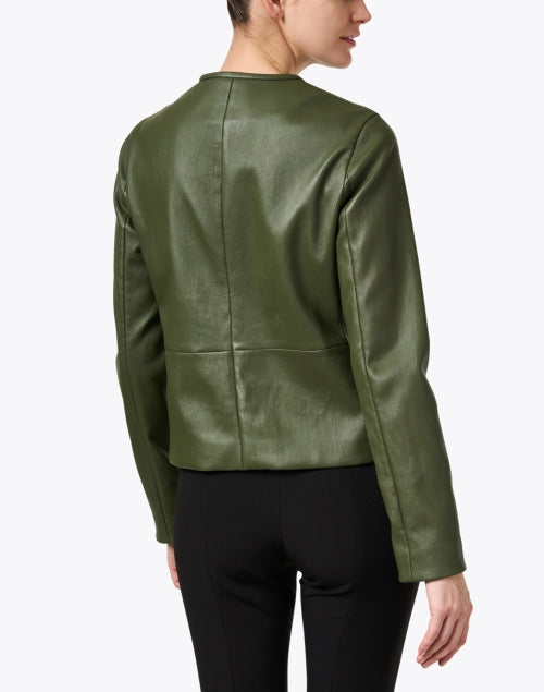 Stylish Green Leather Jacket for a Polished Look