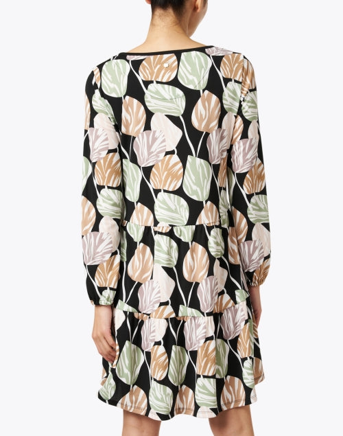 Marc Cain Multi - Print Relaxed Trapeze Tiered Mini Dress for Effortless Style