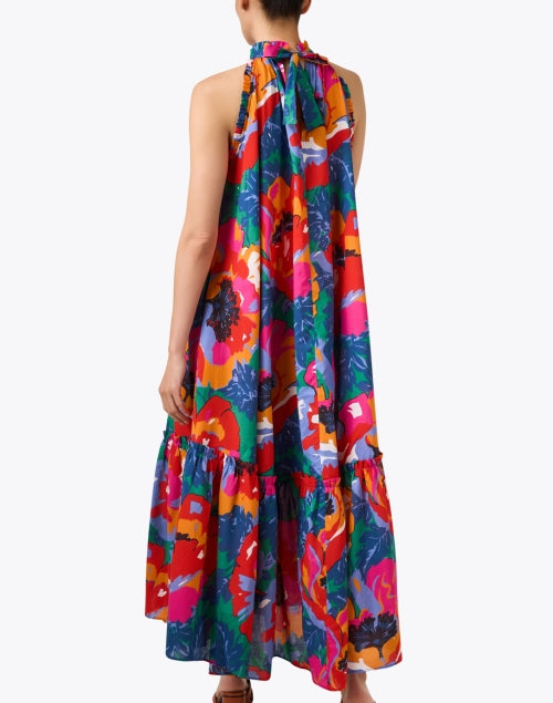 Stylish Melinda Multi - Patterned Halter Summer Dress