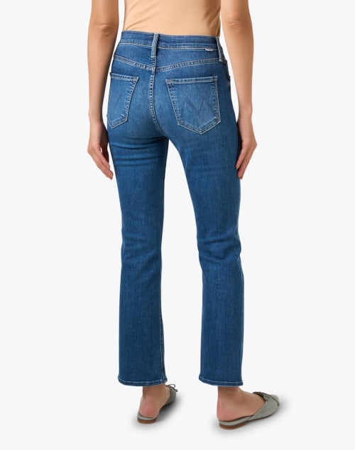 Elastic Stretch Cotton Tripper High - Rise Straight Leg Blue Jeans for All - Day Comfort