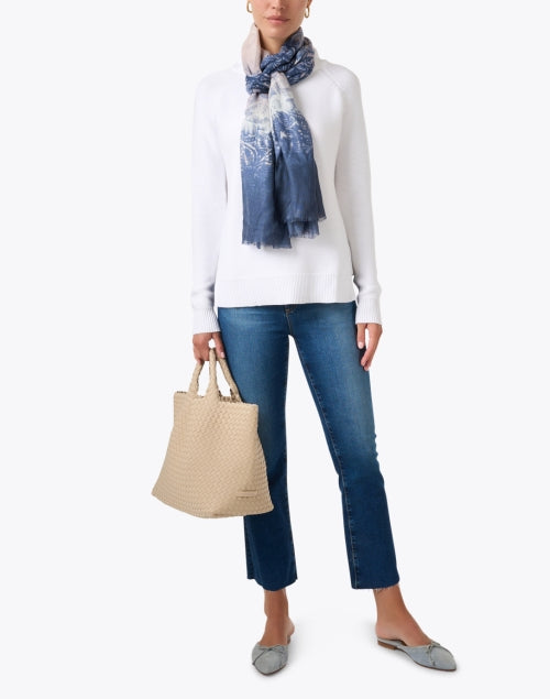 Stylish Farrah Blue Cropped Bootcut Denim Jeans