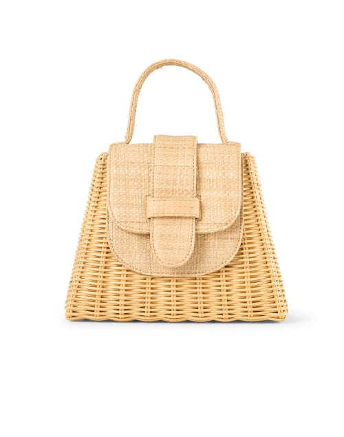 The Elegant Tan Rattan Petite Lady's Handbag for the New Season