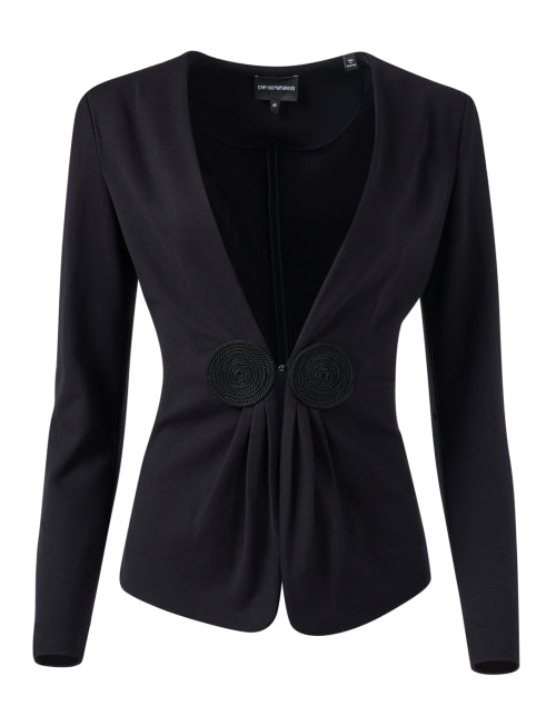 Stylish Black Stretch Jersey Men's/Women's Jacket for Work