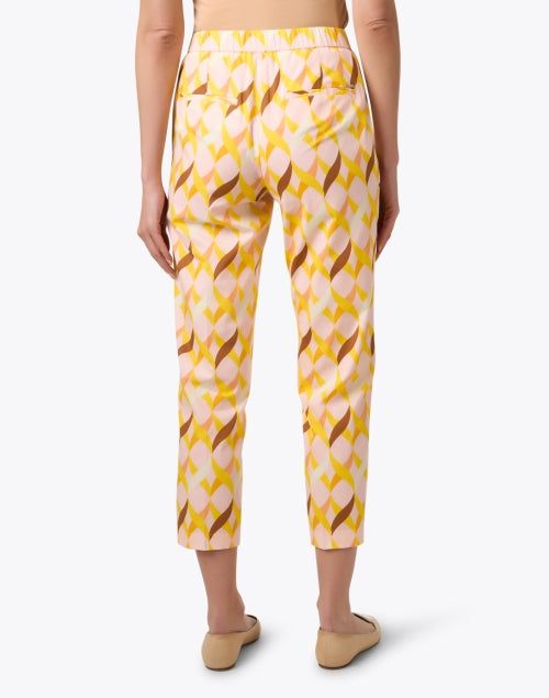 Stylish Multicolor Geometric Printed Slim - Fit 100% Cotton Pants
