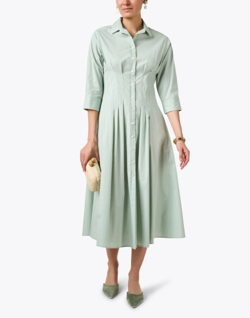 Stylish Mint Green Women's Shirt Dress for Various Occasions
