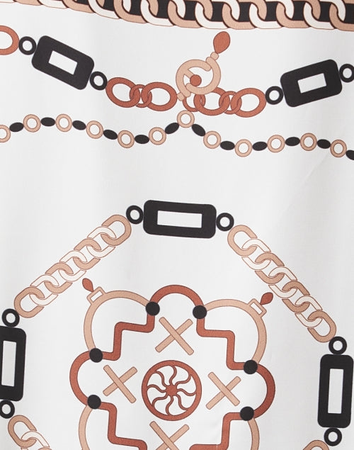 Stylish Lightweight Satin Multi - Print Scarf - Inspired Top