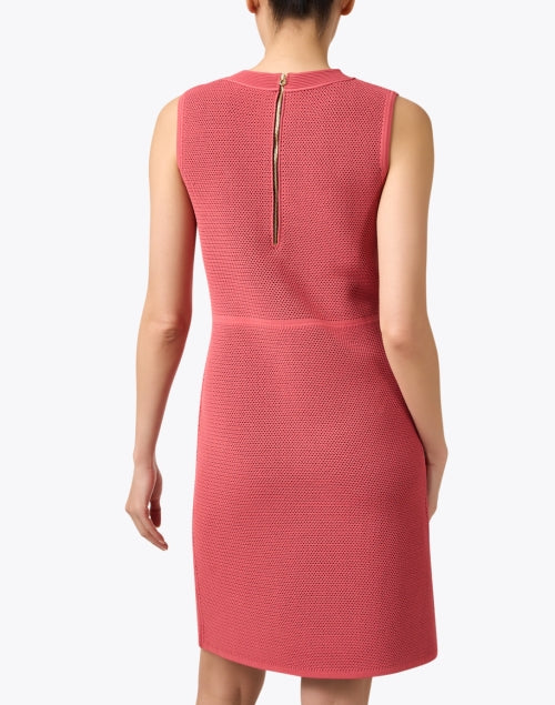Stylish Rose Pink Women's Knit Sheath Dress