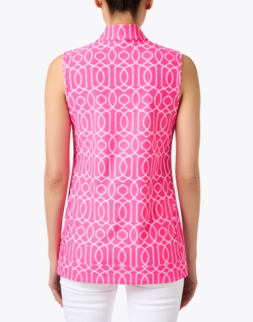Stylish Keira Pink Printed Sleeveless Top for Seasonal Fashion