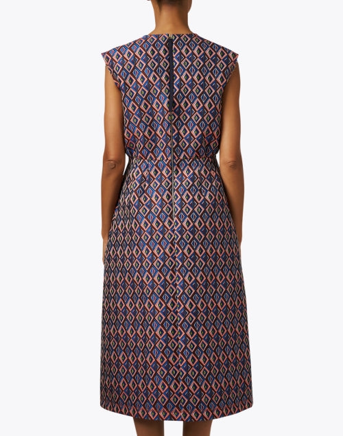 Stylish Multi - Printed Midi A - Line Dress for All Occasions