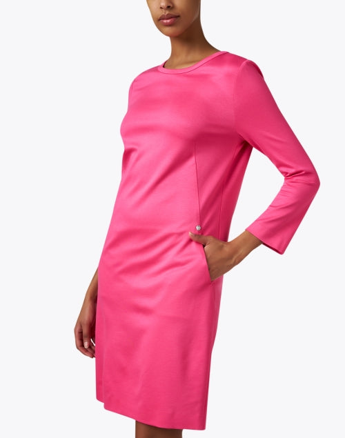 Marc Cain's Feminine Pink Sheath Dress for Weekday Wear