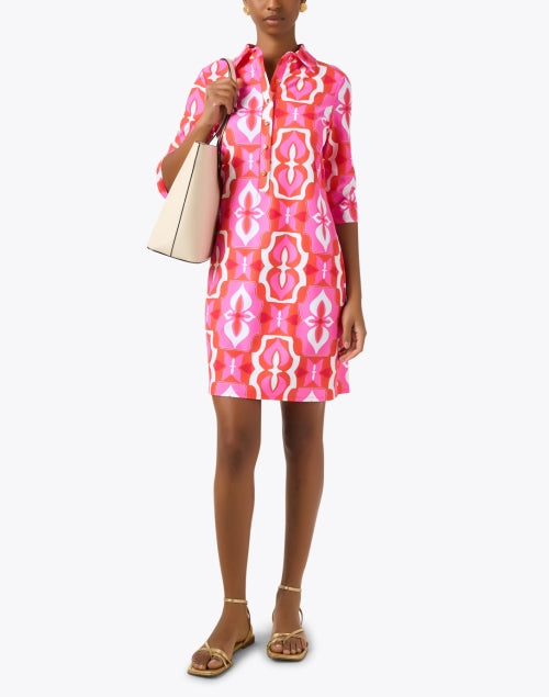 Jude Connally Susanna Women's Dress in Beautiful Pink Tile Print
