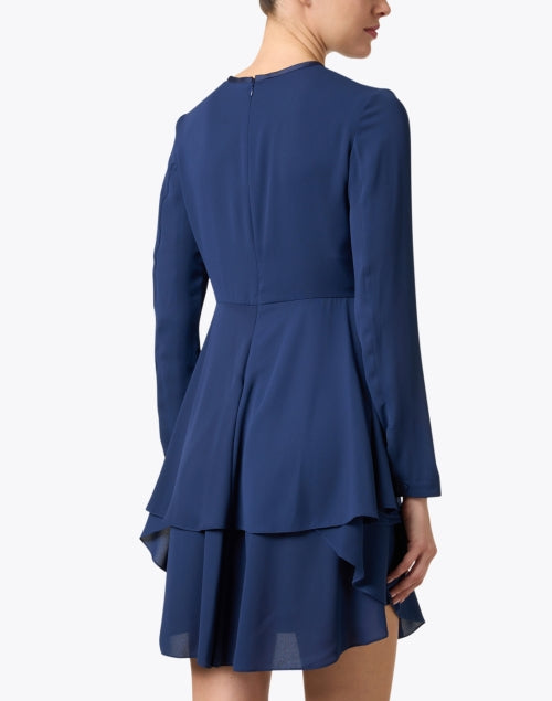 Stylish Ocean Blue Chiffon Women's Evening Dress