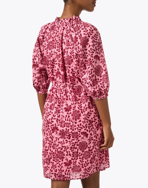 Stylish Benita Cotton Dress with Pink Floral Print
