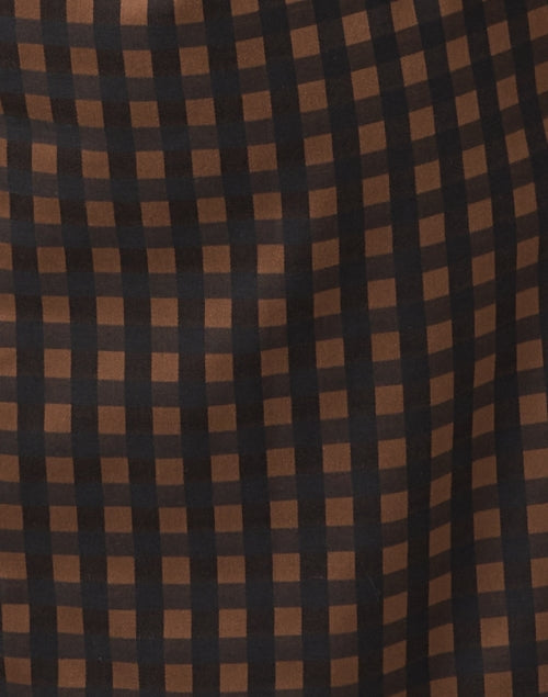 Stylish Aileen Women's Brown Striped Cotton Shirt Dress for Everyday Wear