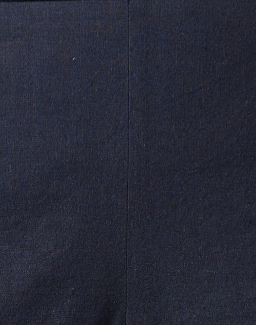 Vince's Navy Linen-Blend Stretch Pull-On Pants for Everyday Styling
