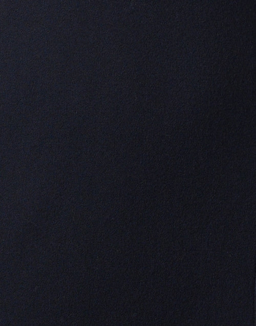Vale Women's Navy-Colored Wool Crepe Formal Dress