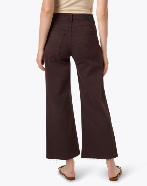 Saige Brown High-Rise Stretch Wide Leg Denim Jeans
