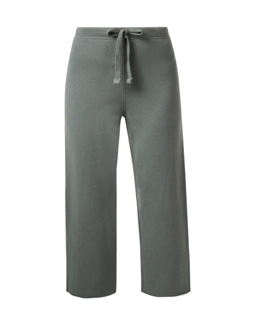 Stylish Catherine Green Wide-Leg Pull-On Sweatpants