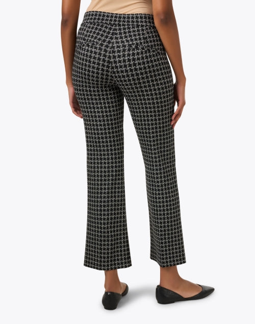 Faith High - Quality Black and White Tweed Women's Straight - Leg Pants