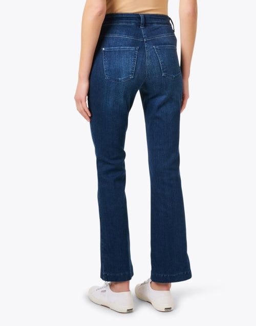 Fashionable Dream Blue Bootcut Stretch Cotton Jeans