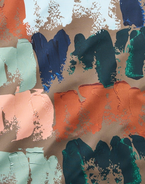 Printed Scarf with Multi - Painters' Style Design